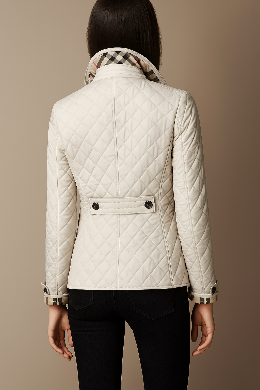 Sylwia | Gewatteerde jas met knoopsluiting