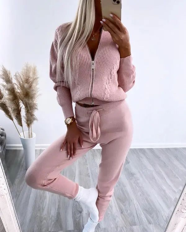 Saraluna - Stijlvolle Tweedelige Set voor Vrouwen