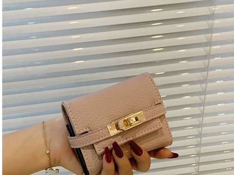 Séraphine | Kleine leren portomonee