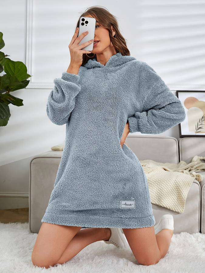 Nyx | Warme teddy dames hoodie met capuchon