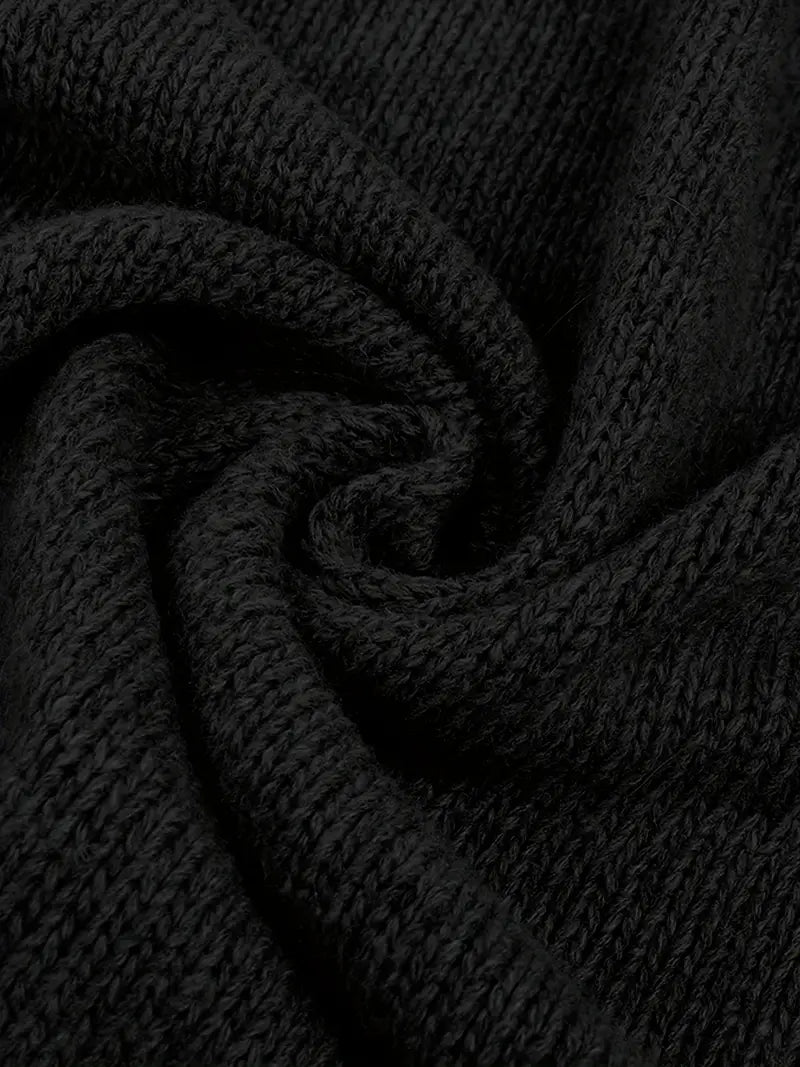 Halina | Gebreid vest met capuchon