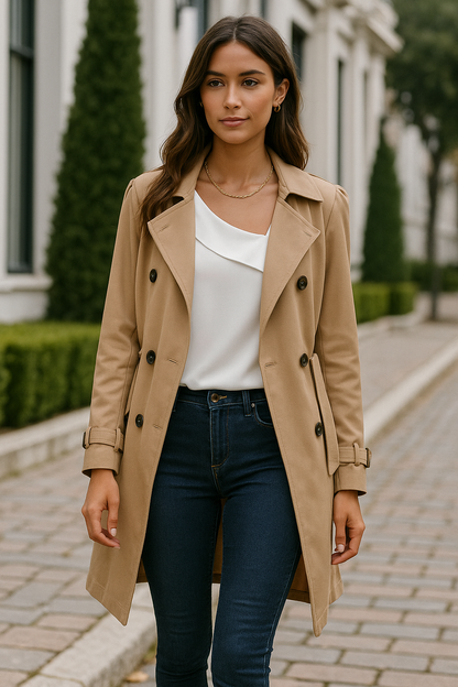 Mildred | Dames blouse met asymmetrische halslijn en pofmouwen