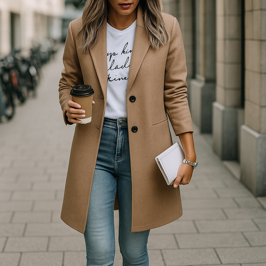 De Arya jas combineert stedelijke verfijning met moeiteloze stijl. Met een getailleerd silhouet en een strak ontwerp is deze jas perfect voor stadswandelingen, casual uitjes en semi-formele gelegenheden. Verkrijgbaar in khaki, grijs en zwart, maten S-3XL. Voeg een vleugje elegantie toe aan je garderobe met de Arya en blijf warm en comfortabel tijdens de overgangsseizoenen. Bestel nu en ervaar de perfecte mix van comfort en chic stijl!