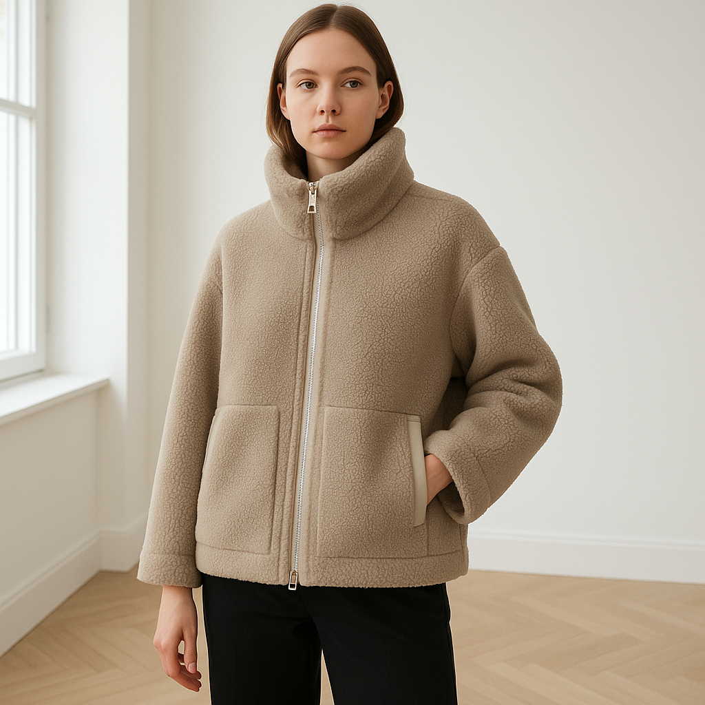 Liv| Luxe teddyjacket van alpacawol