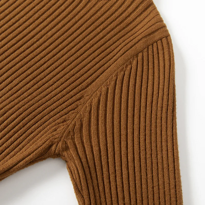 Una - Gebreide Jurk met Lange Mouwen voor Vrouwen