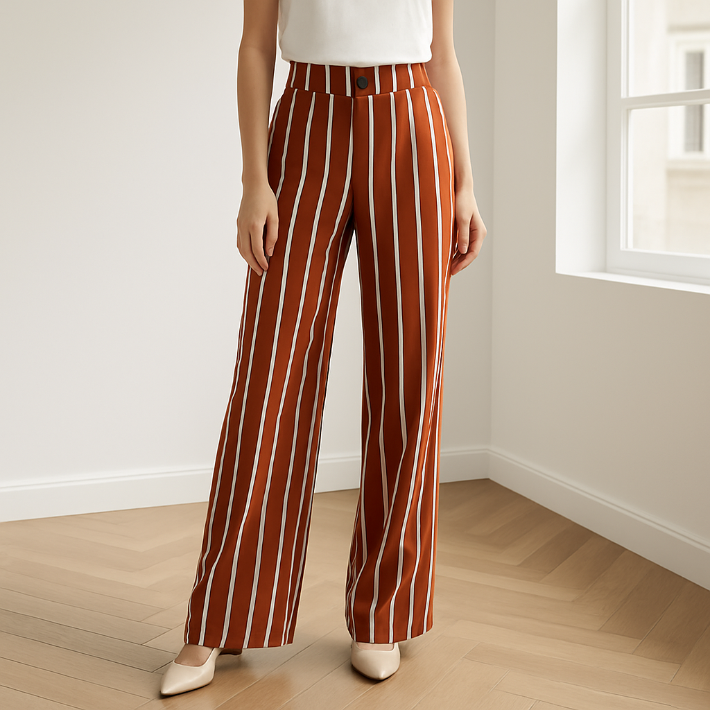 Miranda broek – moeiteloos comfort en chique stijl. Met wijde pijpen, een elastische taille en soepelvallend polyester biedt deze broek een flatterend silhouet en ultiem draagcomfort. Voorzien van functionele knoopzakken voor extra gemak. Perfect voor casual outfits, loungen of een stijlvolle dagelijkse look. Verkrijgbaar in diverse kleuren en prints, in maten S-2XL. Upgrade je garderobe met deze veelzijdige must-have. Bestel nu en ervaar stijl en gemak!
