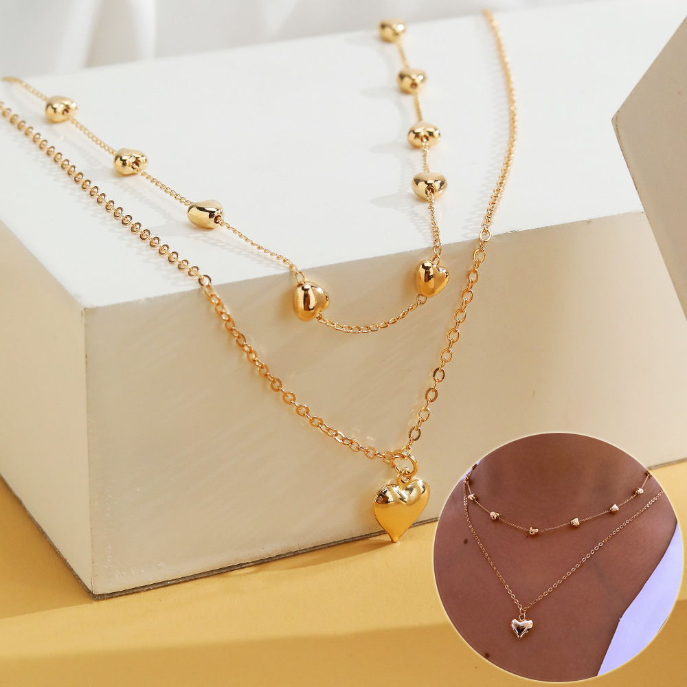 Luna | Tweedelige Hartjes Ketting Set