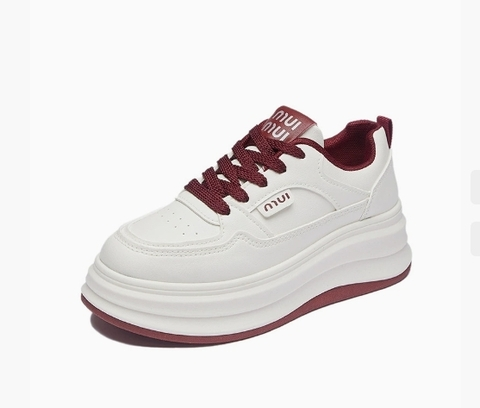 Veyna | Trendy Witte Platform Sneaker