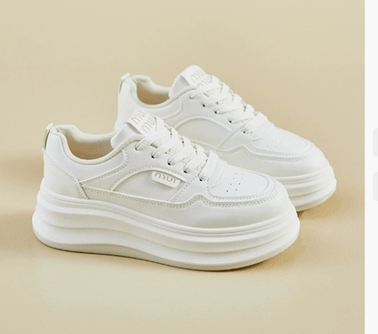 Veyna | Trendy Witte Platform Sneaker
