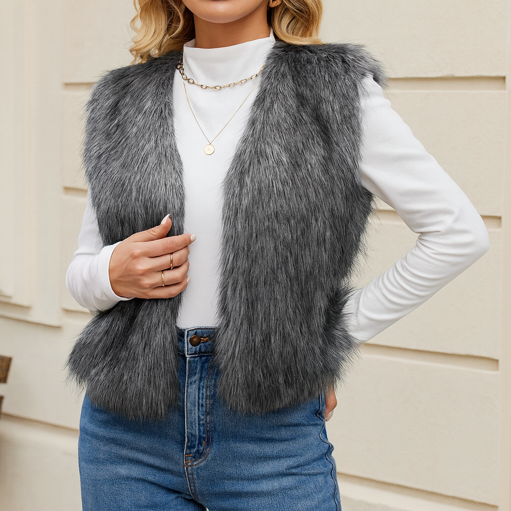 Gemma | Stijlvol faux fur vest voor vrouwen