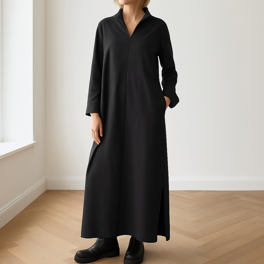 Charisa | Lange jurk met zijsplit