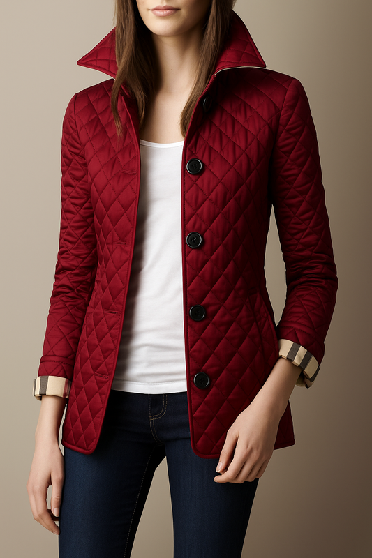 Sylwia | Gewatteerde jas met knoopsluiting