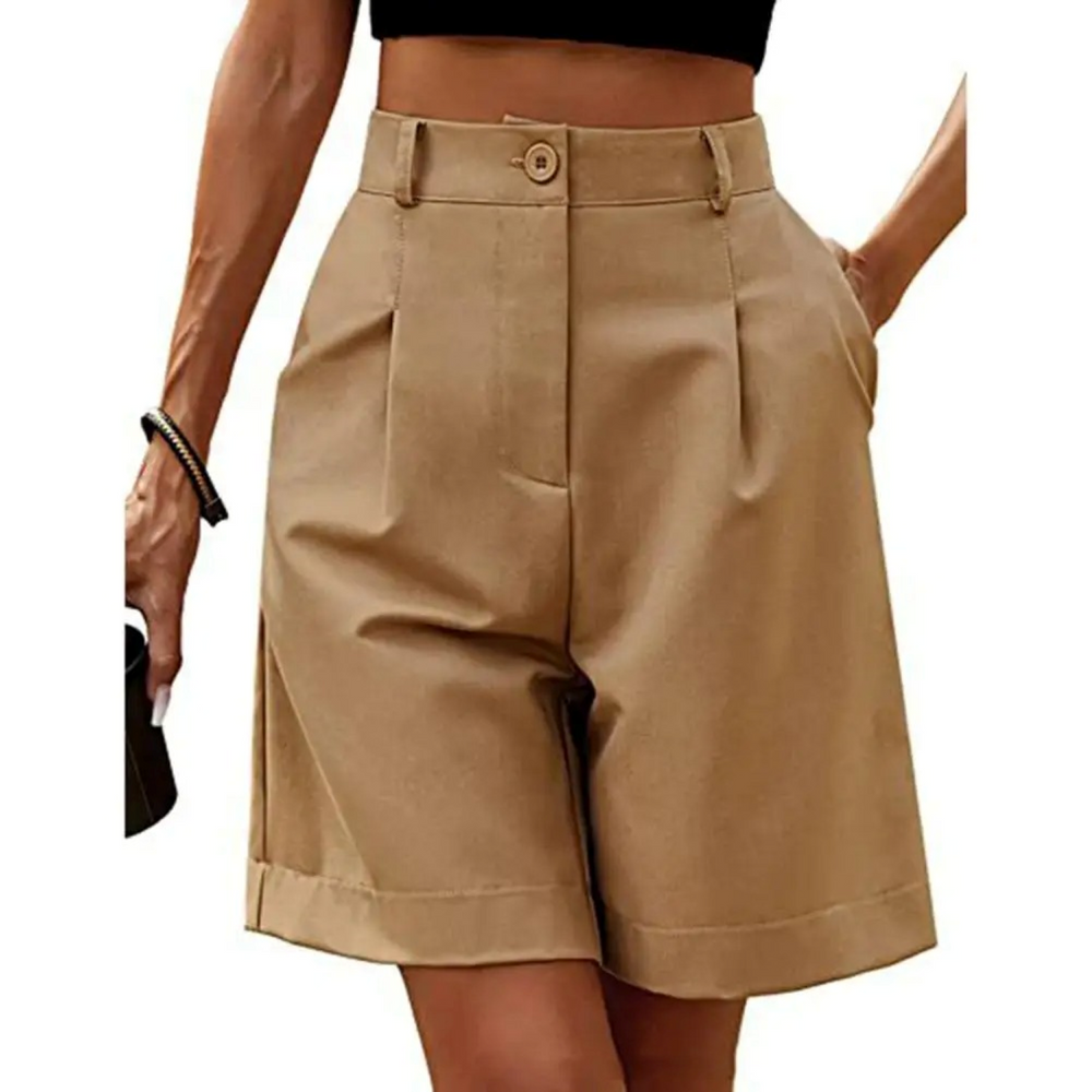 Wike stijlvolle zomershorts met een elegante pasvorm en comfortabele tailleband. Gemaakt van ademend en lichtgewicht polyester voor een koel en prettig draaggevoel, ideaal voor warme dagen. Perfect voor casual uitstapjes of chique zomerlooks. Verkrijgbaar in lichtbruin, zwart, bruin en groen, in maten S-2XL. Veelzijdig te stylen en eenvoudig te combineren. Bestel nu en upgrade je zomergarderobe met deze must-have shorts!