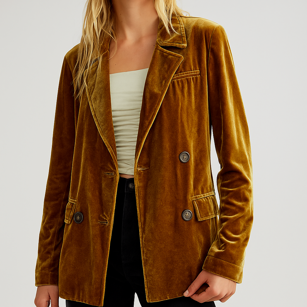 Yvelin | Comfortabele Velours Blazer