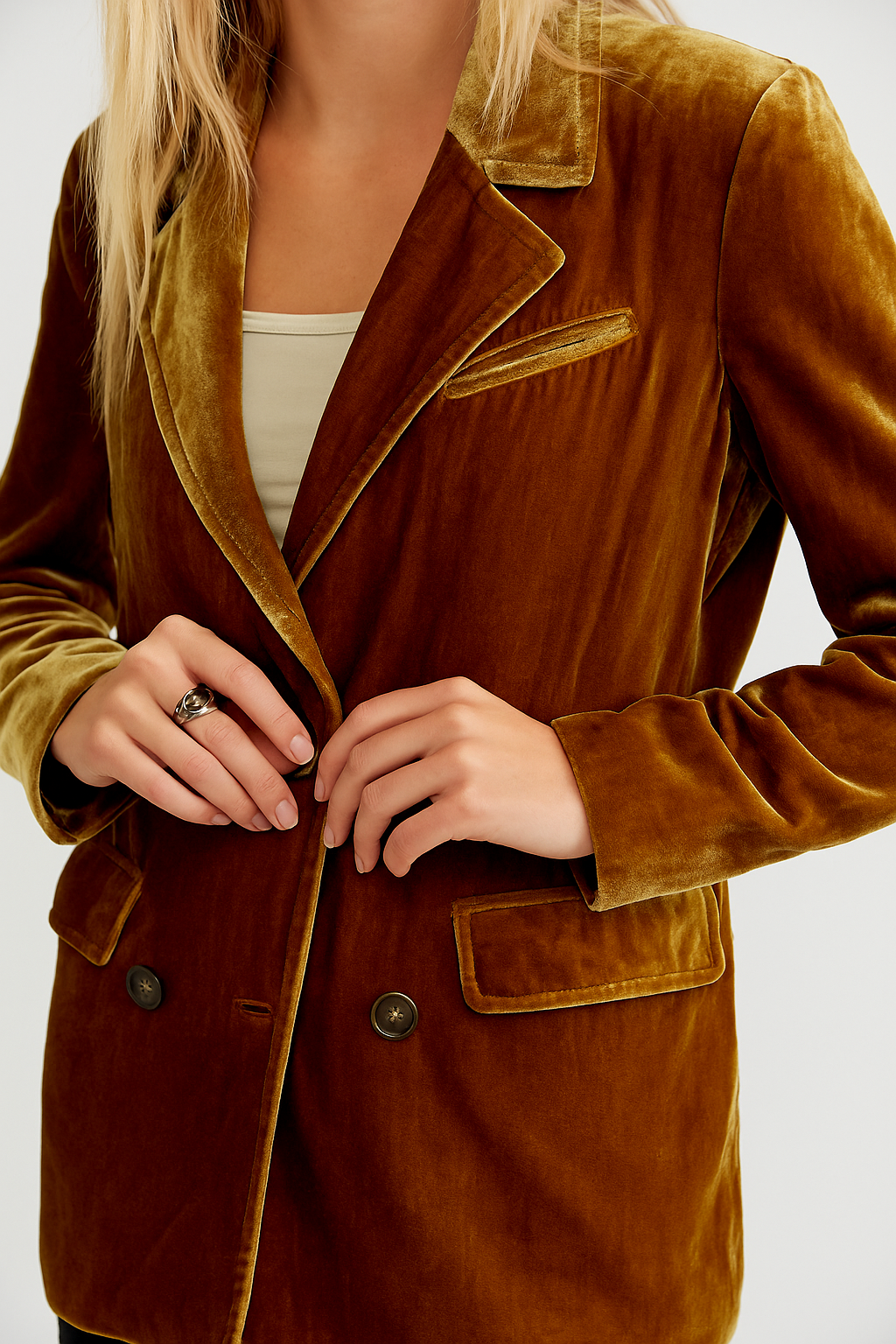 Yvelin | Comfortabele Velours Blazer