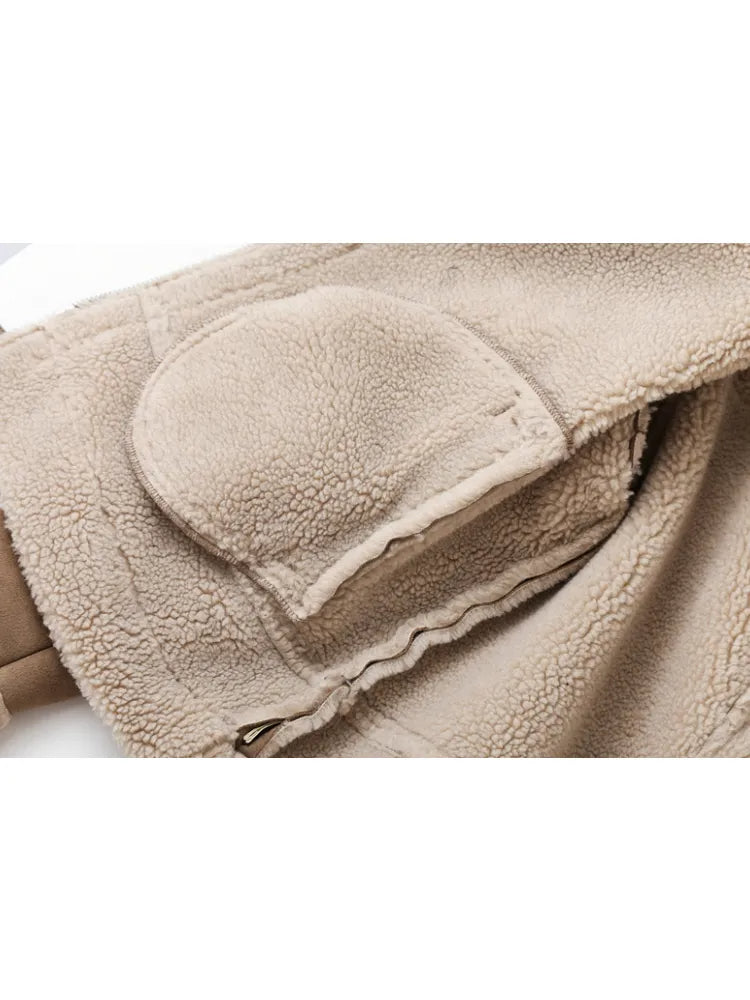 Kira | Fleece gevoerde bikerjas voor dames