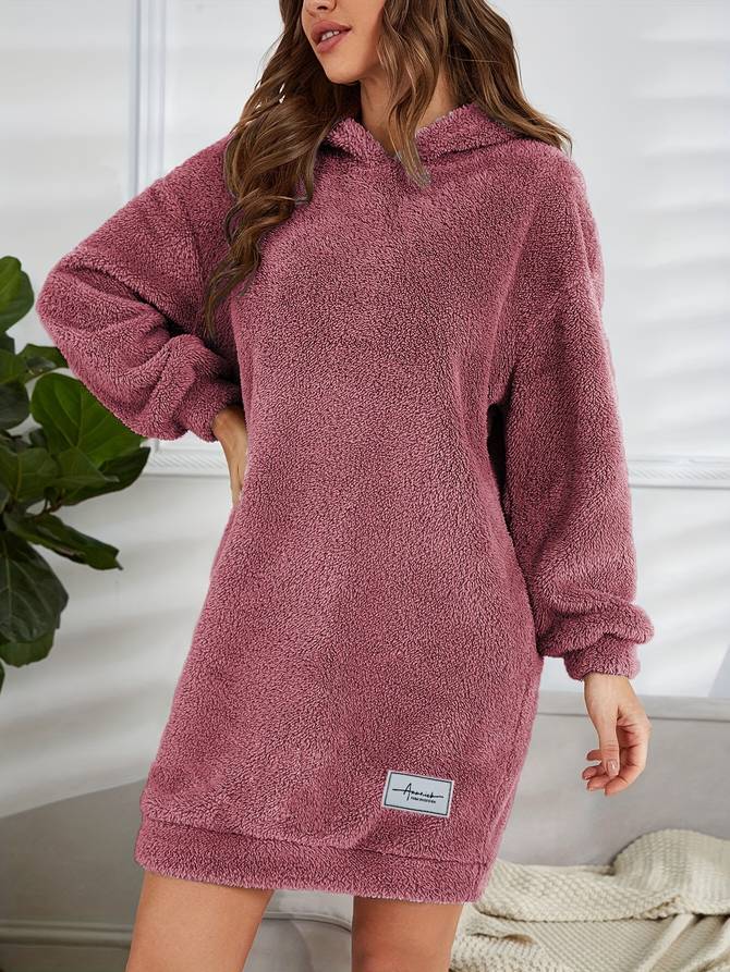Nyx | Warme teddy dames hoodie met capuchon
