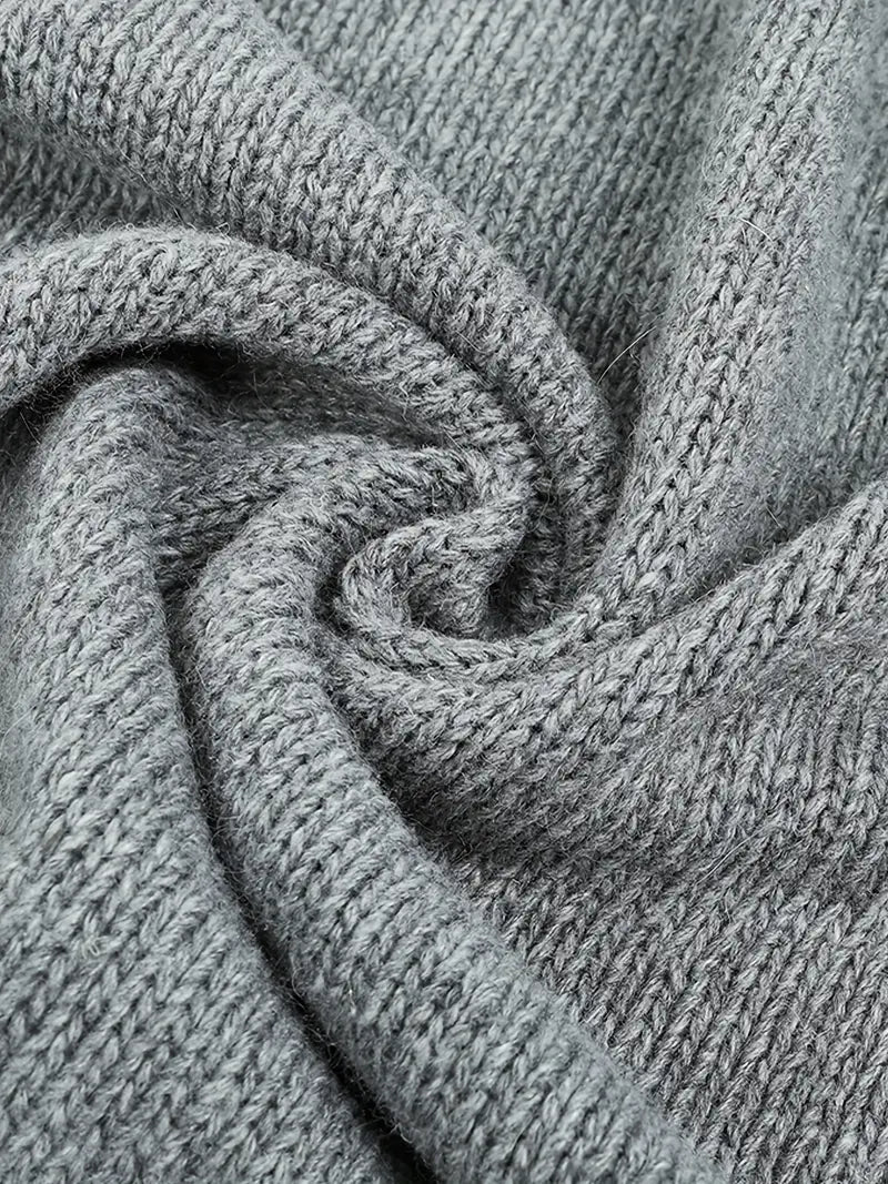 Halina | Gebreid vest met capuchon