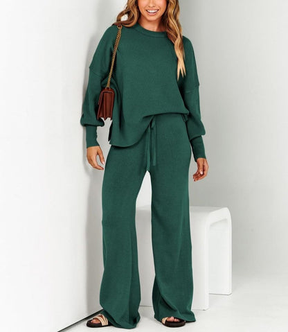 Brielle | Sweater & wijde broek set voor vrouwen