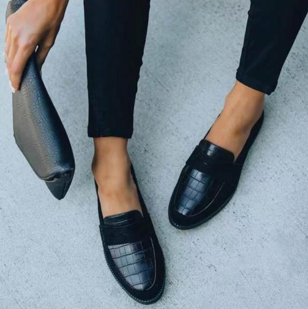 Nyla | Comfortabele en Stijlvolle Zwarte Loafers voor Vrouwen