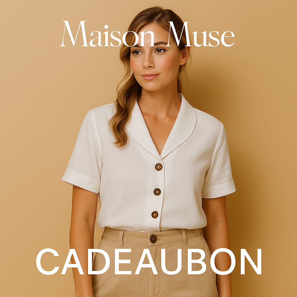 cadeaubon van maison muse, leuk als gift of gewoon voor jezelg. verkrijgbaar in €15, €25 en €50