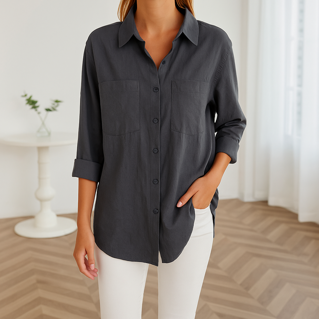 Alisha | Tijdloze linnen dames blouse voor zomer en herfst