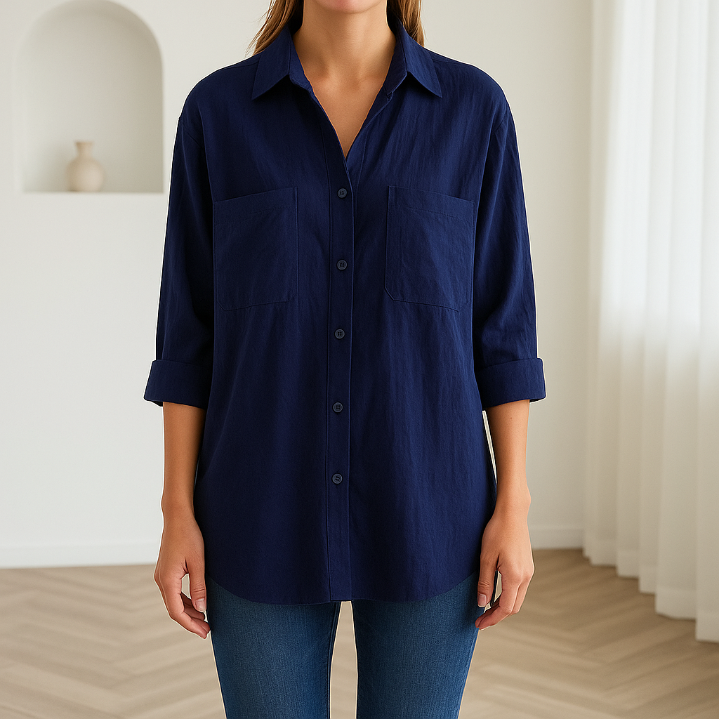 Alisha | Tijdloze linnen dames blouse voor zomer en herfst