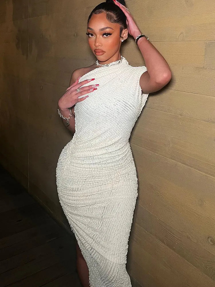 Azalea - Elegante jurk met Één Schouder voor Vrouwen