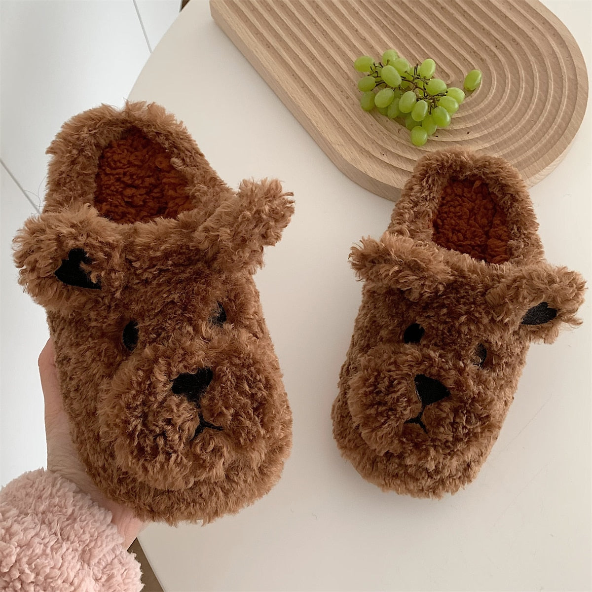 Amalia | Fluffy dieren pantoffels