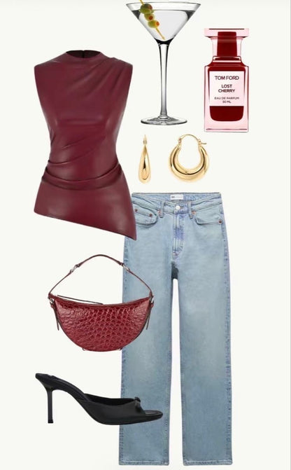 Amaris | Burgundy Top