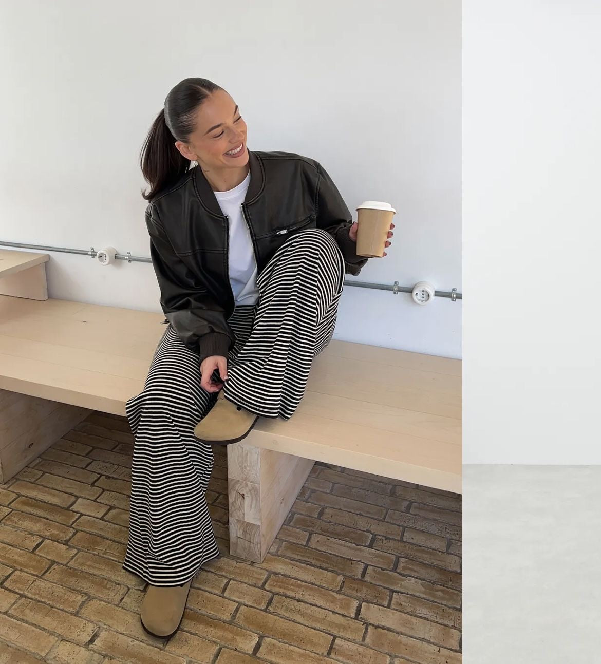 Meirina | Gestreepte broek