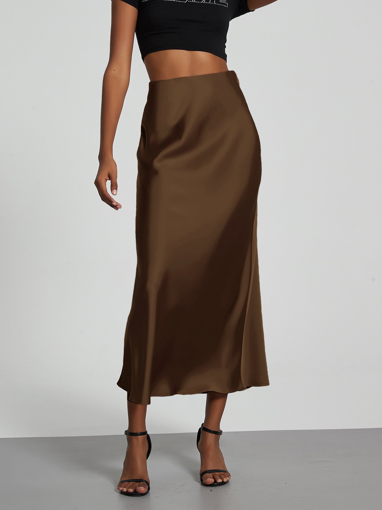 Nolisse | Satin Maxi Skirt