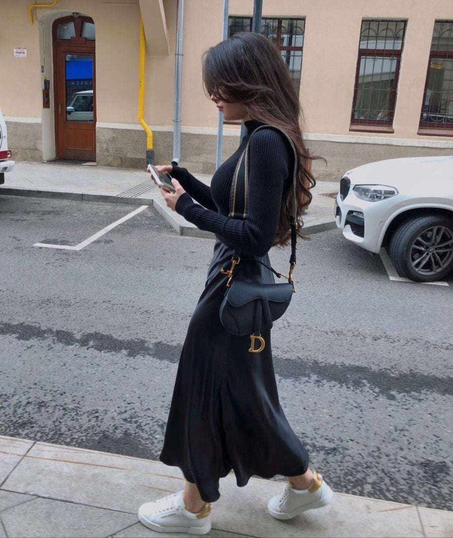 Nolisse | Satin Maxi Skirt