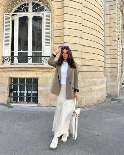 Nolisse | Satin Maxi Skirt