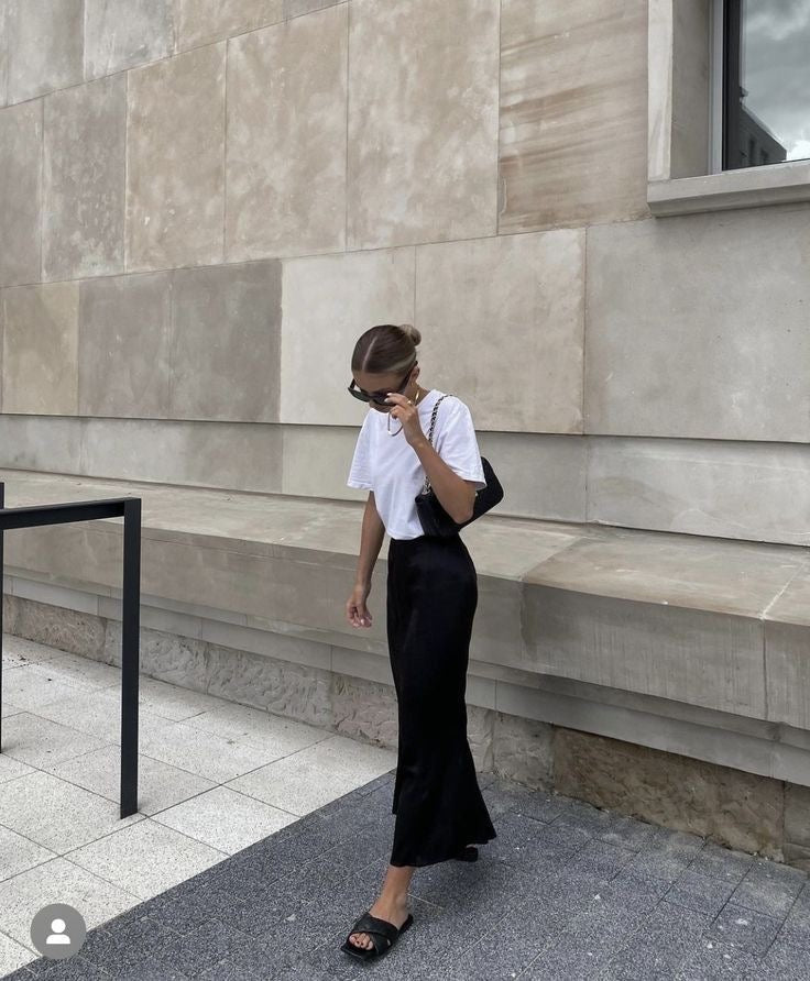 Nolisse | Satin Maxi Skirt