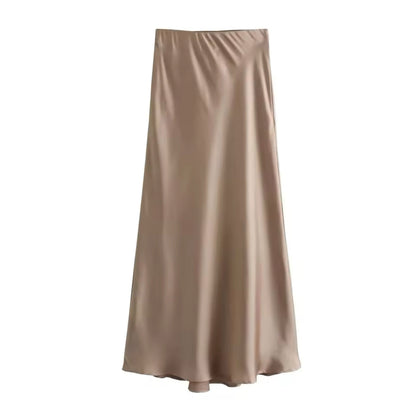 Nolisse | Satin Maxi Skirt