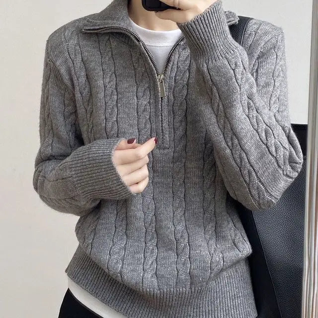 Xaviera | Halflange Gebreide Trui