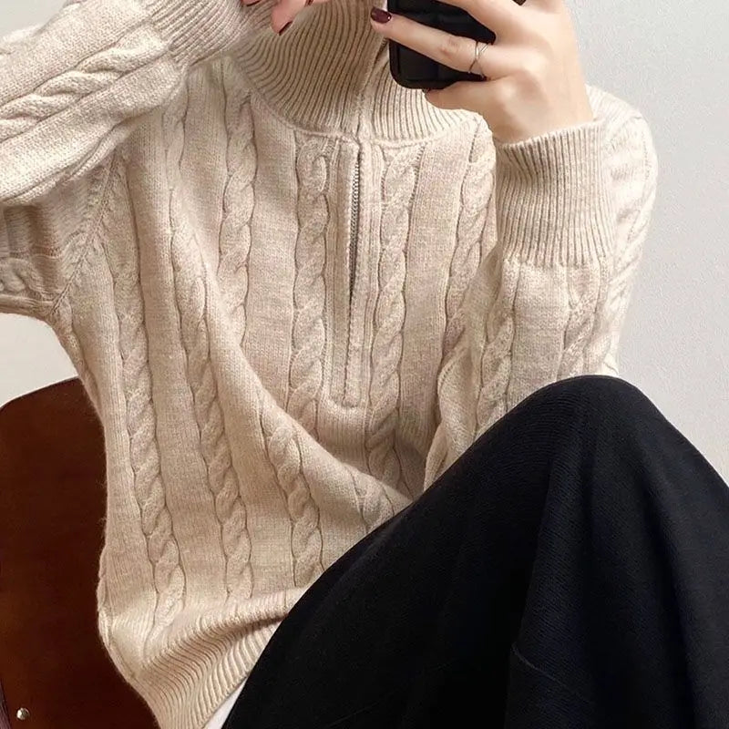 Xaviera | Halflange Gebreide Trui