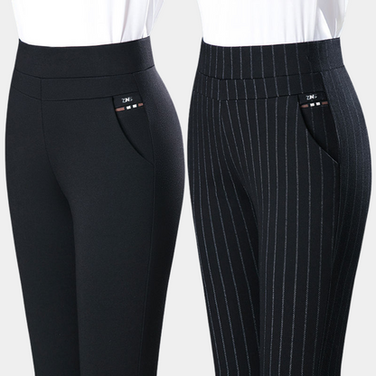 Monika | Pinstripe Stretch Broek