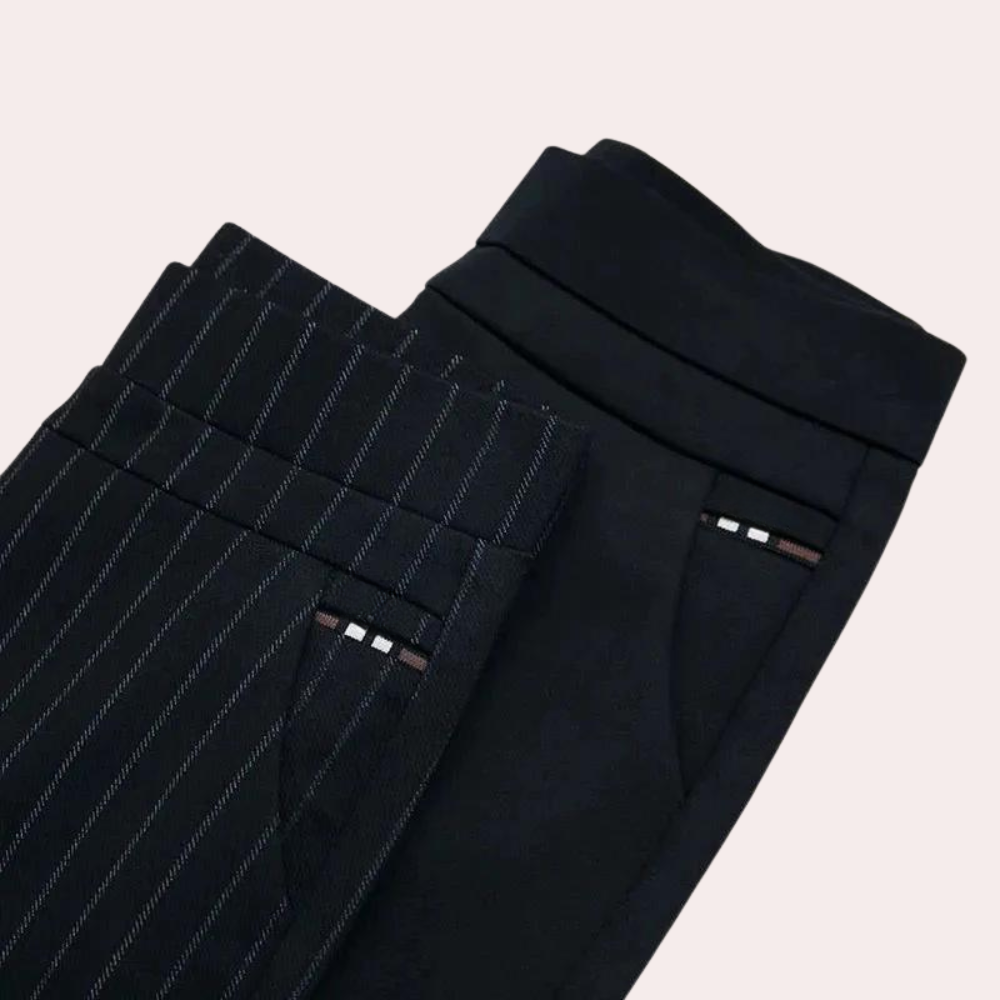 Monika | Pinstripe Stretch Broek