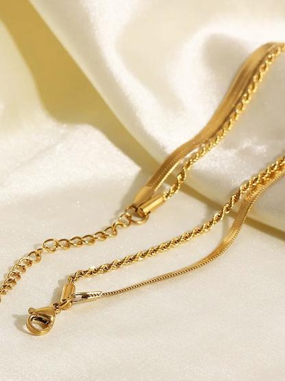 Novella | Dubbel Gelaagde Ketting Goud