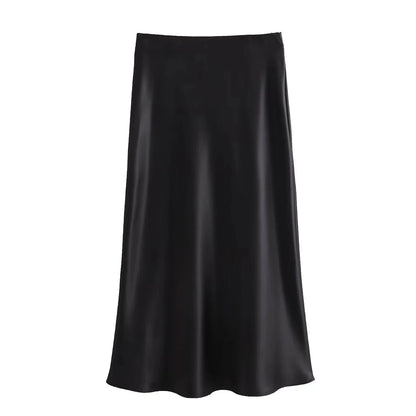 Nolisse | Satin Maxi Skirt