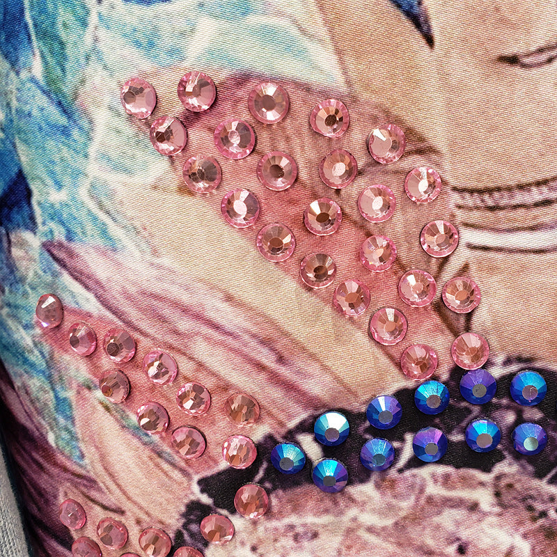 Mia | Oversized Spijkerjasje met Print