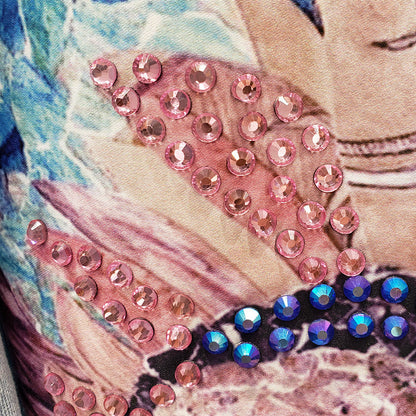 Mia | Oversized Spijkerjasje met Print