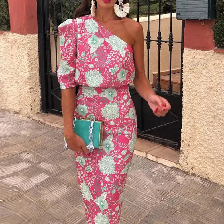 Giselle - Elegante Maxi Jurk met Print voor Vrouwen