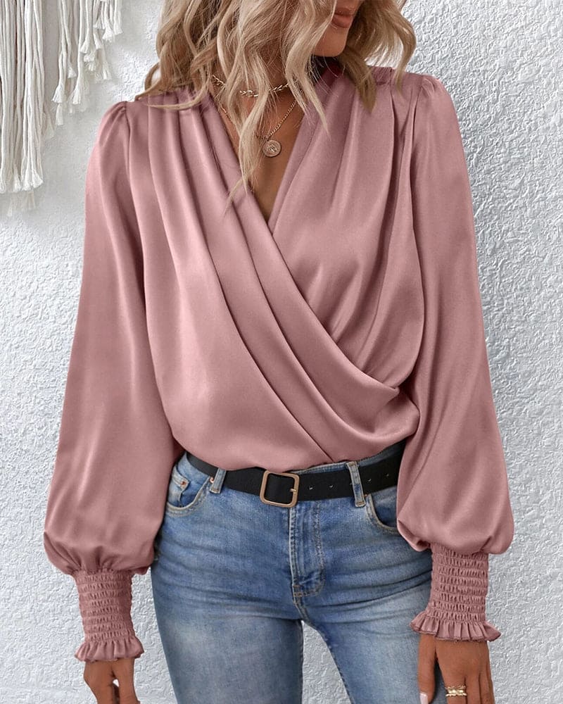 Belinda | Elegante Blouse met Lampionmouwen