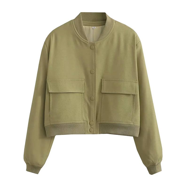 Celine | Bomber Jacket met Korte Taille