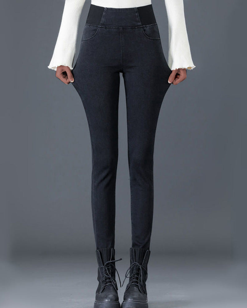 Harlyn | Fleece-gevoerde dames jegging met hoge taille