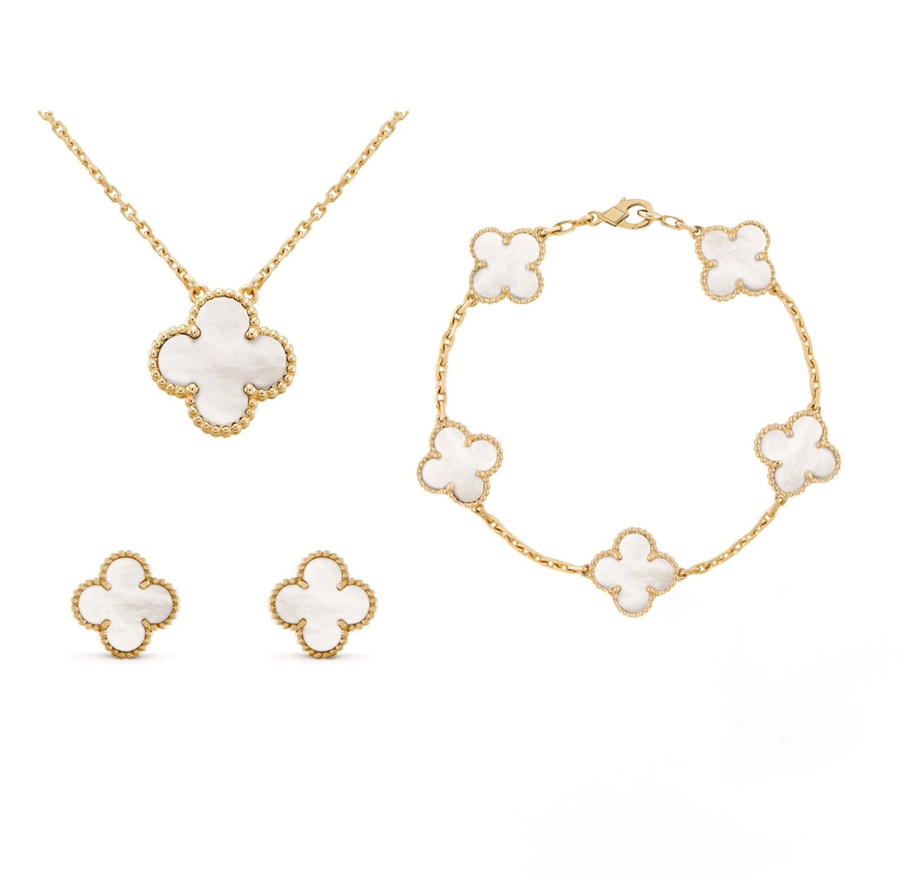 Yana - Elegante Clover Set Accessoires voor Dames