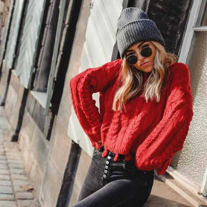 Bria - Warme Gebreid Muts voor Vrouwen